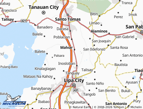 MICHELIN Santiago map - ViaMichelin