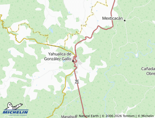 Mapa MICHELIN Cruz de Zacate - ViaMichelin