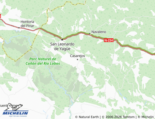 MICHELIN Casarejos map - ViaMichelin