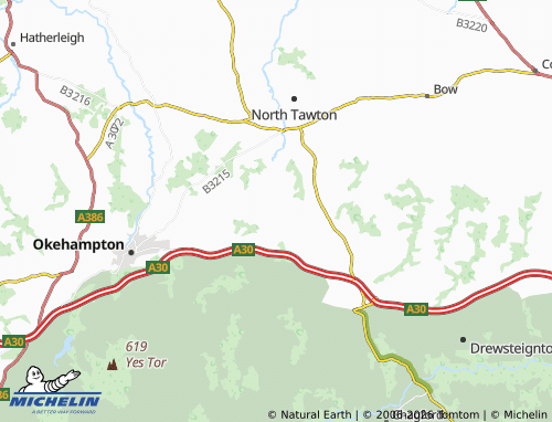 MICHELIN Taw Green map - ViaMichelin