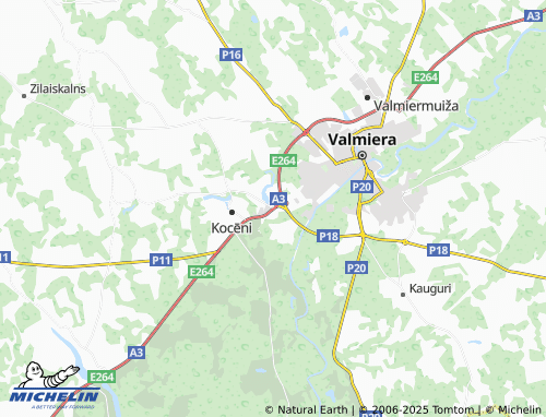 MICHELIN Brandeļi map - ViaMichelin