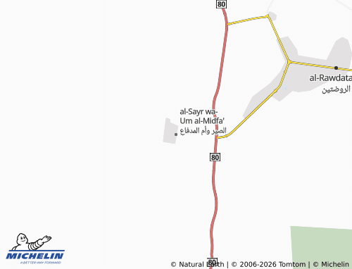 MICHELIN As Syer-Um Al Medfaa map - ViaMichelin