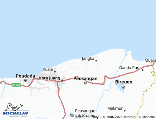 MICHELIN Alue Buya Pasi map - ViaMichelin