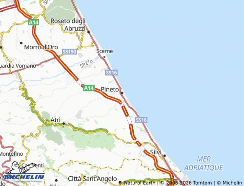 Mapa MICHELIN Pineto - ViaMichelin