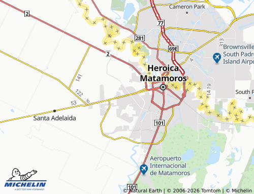 Mappa MICHELIN Alberto Carrera Torres - ViaMichelin