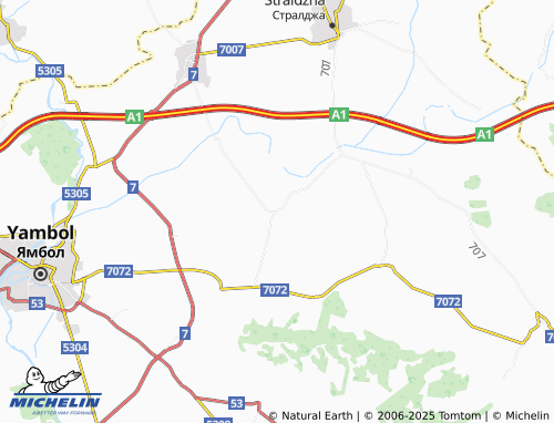 MICHELIN Dzhinot map - ViaMichelin