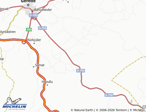 Mappa MICHELIN Danişmentler - ViaMichelin