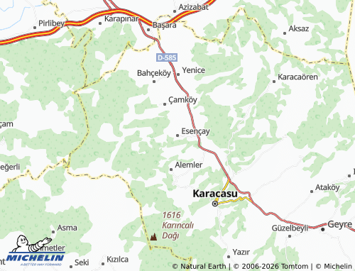 MICHELIN Esençay map - ViaMichelin