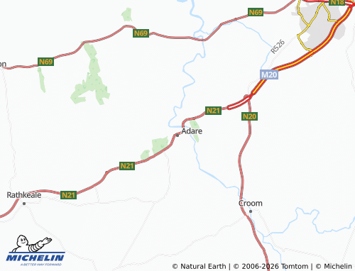 Carte MICHELIN Adare - ViaMichelin