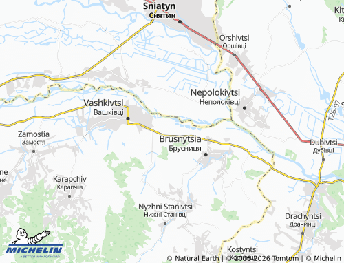 Mappa MICHELIN Chortoryia - ViaMichelin