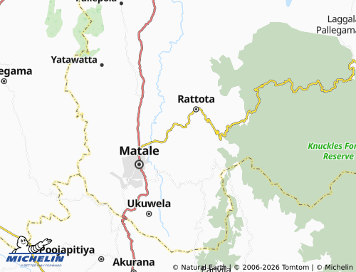 MICHELIN Koswana North map - ViaMichelin