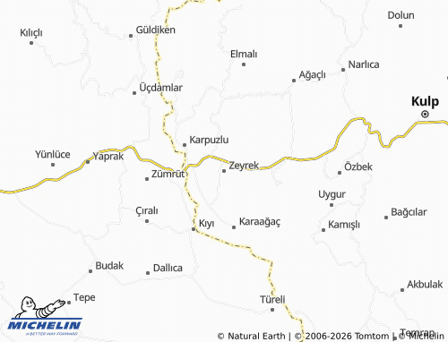 MICHELIN Zeyrek map - ViaMichelin