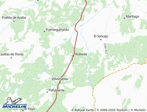 MICHELIN Robleda map - ViaMichelin