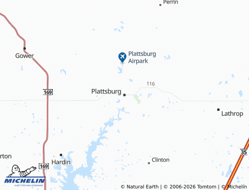 Mappa MICHELIN Plattsburg - ViaMichelin