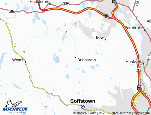 Mappa MICHELIN Dunbarton - ViaMichelin