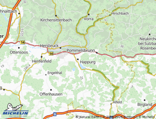 Mapa MICHELIN Happurg - ViaMichelin