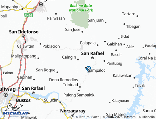 MICHELIN Caingin map - ViaMichelin
