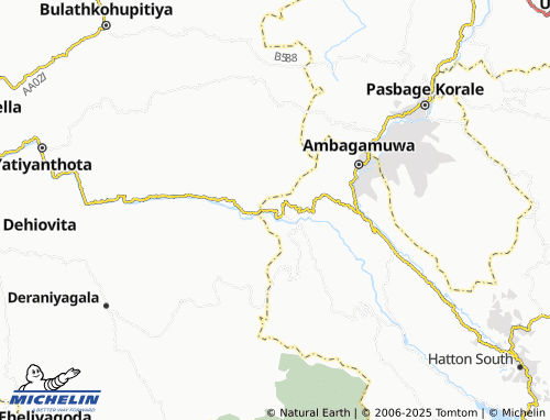 MICHELIN Kalugala map - ViaMichelin