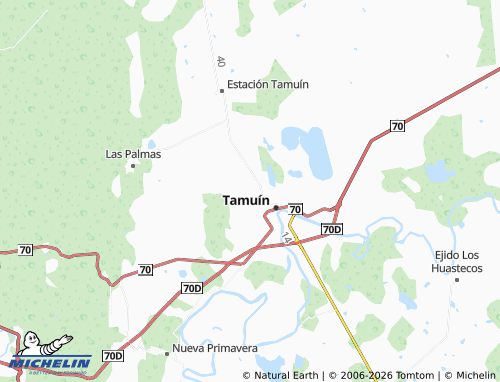 Mapa MICHELIN Nuevo Tamuín - ViaMichelin