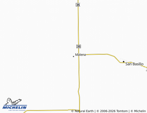 MICHELIN Malena map - ViaMichelin