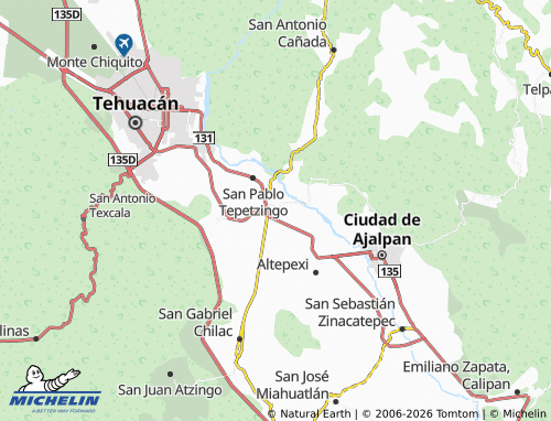 Mappa MICHELIN Santa Cruz Acapa - ViaMichelin