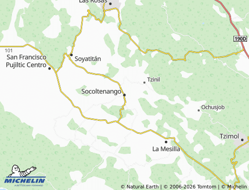 Kaart MICHELIN Socoltenango - ViaMichelin