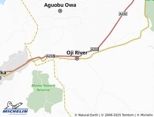 MICHELIN Oji River map - ViaMichelin