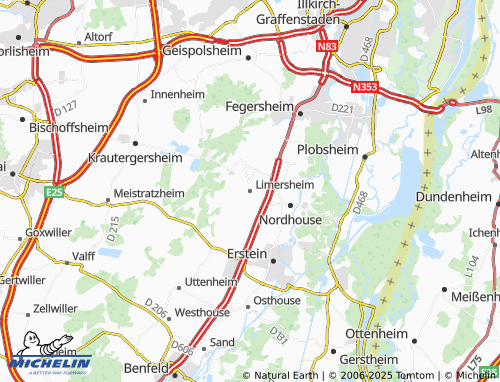 Mapa MICHELIN Limersheim - ViaMichelin