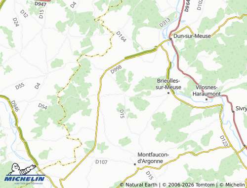 MICHELIN Cunel map - ViaMichelin