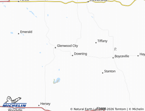 Mapa MICHELIN Downing - ViaMichelin