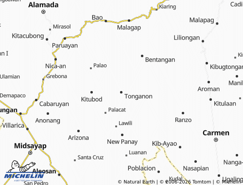 MICHELIN Tonganon map - ViaMichelin