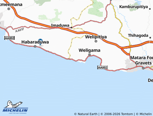 Mapa MICHELIN Midigama East - ViaMichelin