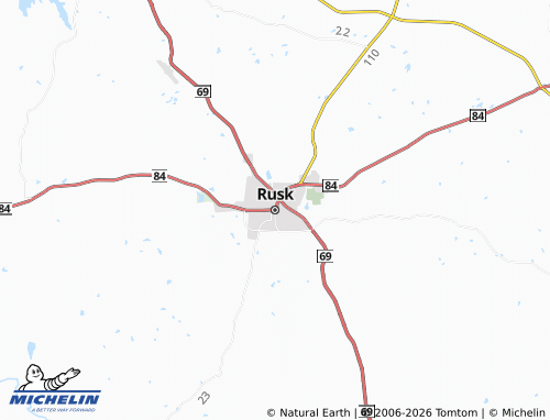 Mappa MICHELIN Rusk - ViaMichelin