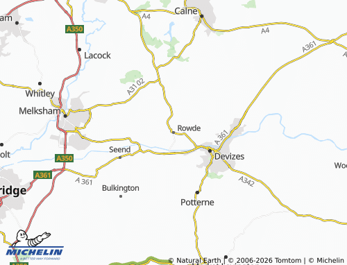 Carte MICHELIN Rowde - ViaMichelin