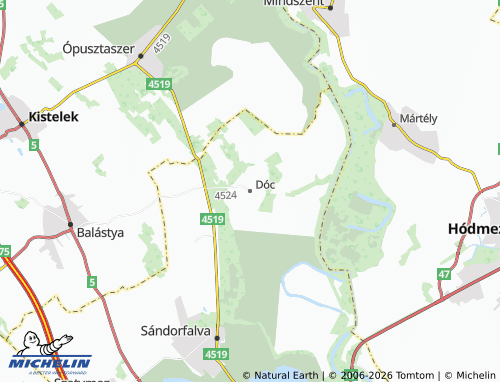 MICHELIN Dóc map - ViaMichelin