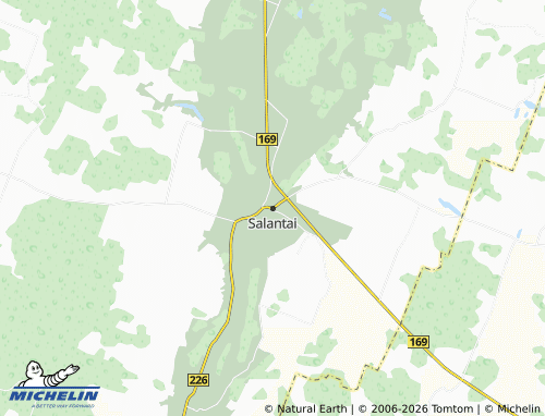 MICHELIN Salantai map - ViaMichelin