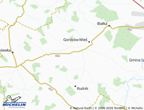 MICHELIN Borów-Kolonia map - ViaMichelin
