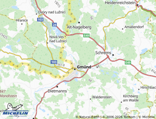 Mapa MICHELIN Eibenstein - ViaMichelin