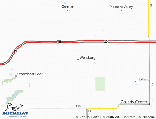 Mapa MICHELIN Wellsburg - ViaMichelin