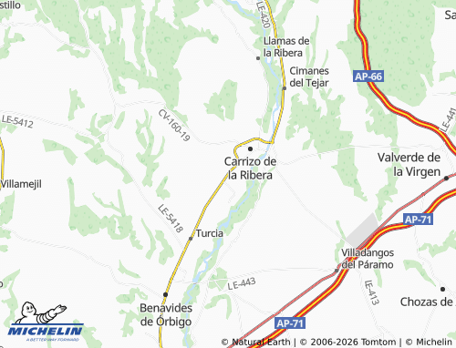 MICHELIN La Milla del Río map - ViaMichelin