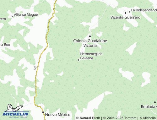 Mappa MICHELIN Hermenegildo Galeana - ViaMichelin