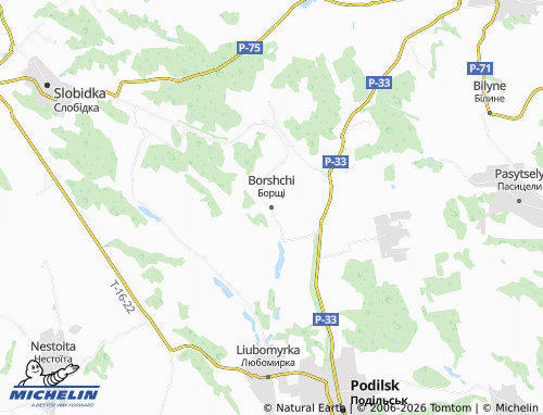 Mapa MICHELIN Borshchi - ViaMichelin