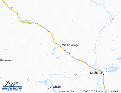MICHELIN-Landkarte Middle Village - ViaMichelin