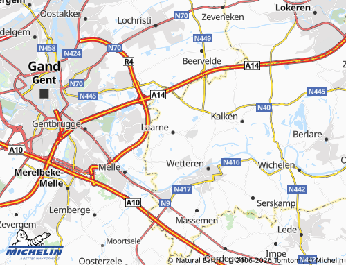Mappa MICHELIN Laarne - ViaMichelin