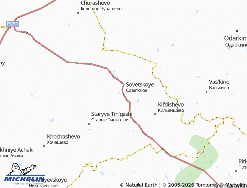 MICHELIN-Landkarte Sovetskoye - ViaMichelin