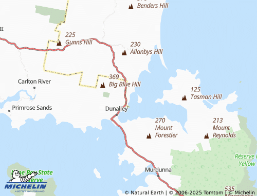 MICHELIN Boomer Bay map - ViaMichelin