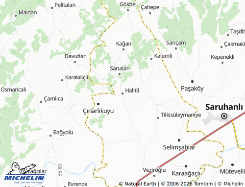 Mapa MICHELIN Halitli - ViaMichelin