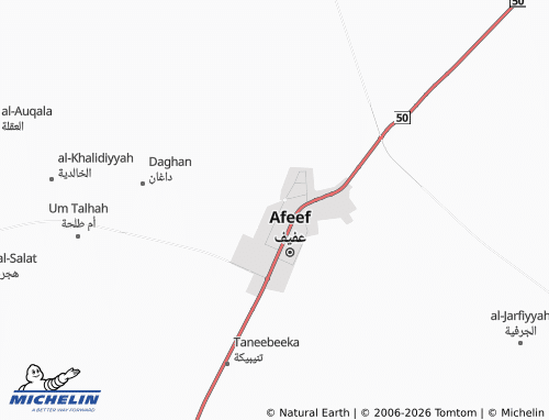 MICHELIN-Landkarte al-Yamamah - ViaMichelin