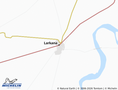 MICHELIN-Landkarte Larkana - ViaMichelin