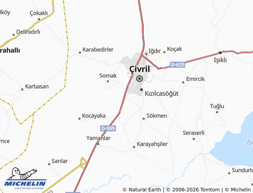 Mappa MICHELIN Menteş - ViaMichelin